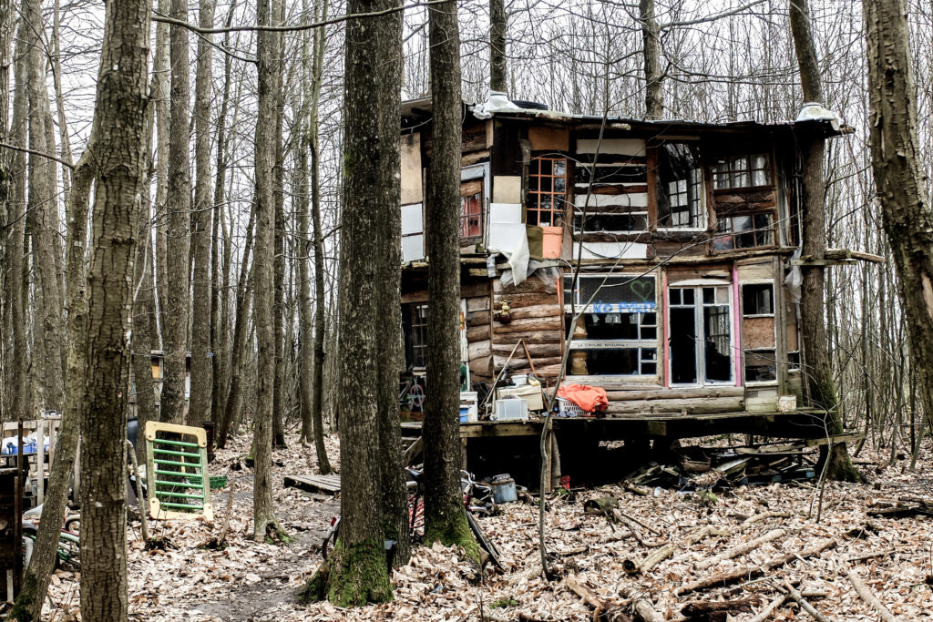 Une cabane sur la ZAD de Notre-Dame-des-Landes